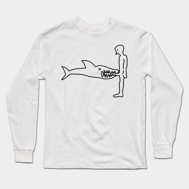 Shark bite graffiti - After Hours - Long Sleeve T-Shirt | TeePublic